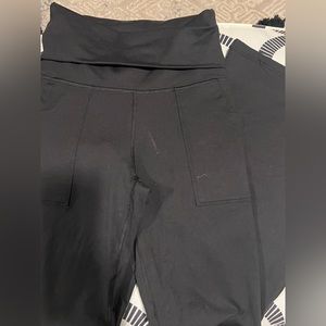 Size small, black flare, Aerie leggings with pockets